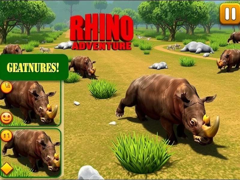 Rhino Habitat Adventure Gameplay Mechanics